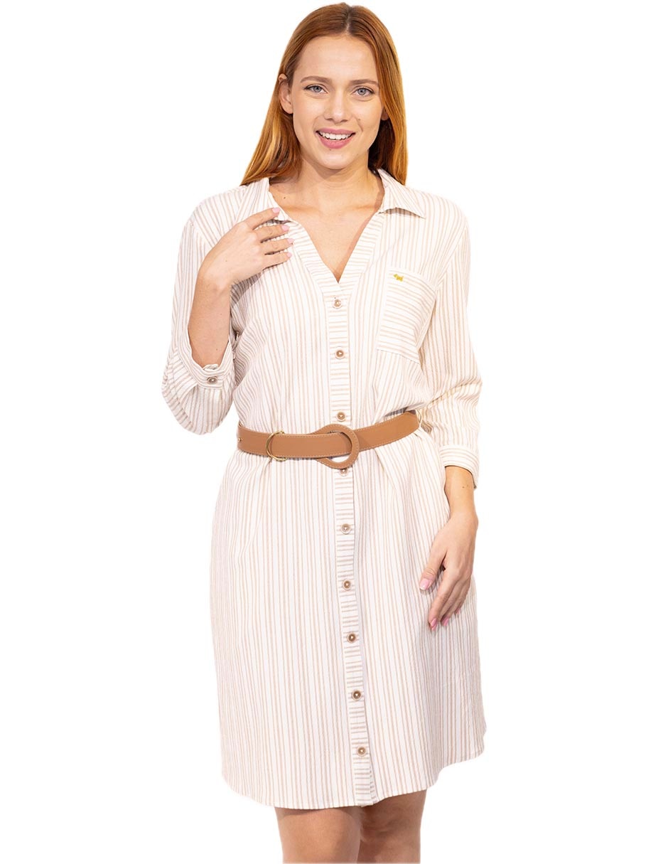 Vestido arriba rodilla casual ferrioni murati para mujer