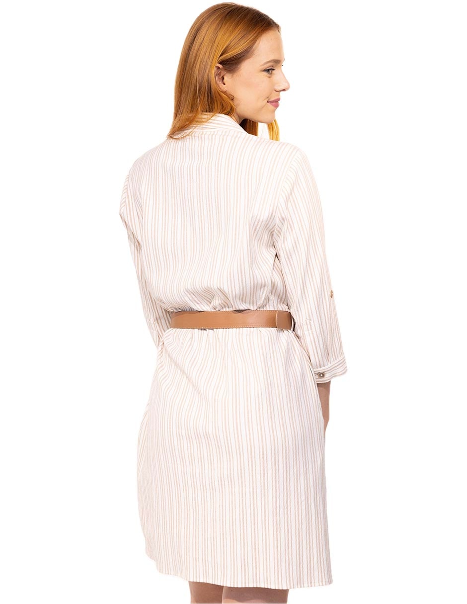 Vestido arriba rodilla casual ferrioni murati para mujer