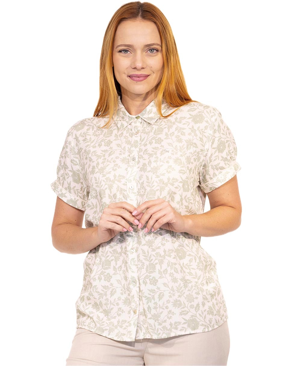 Blusa renee manga corta para mujer
