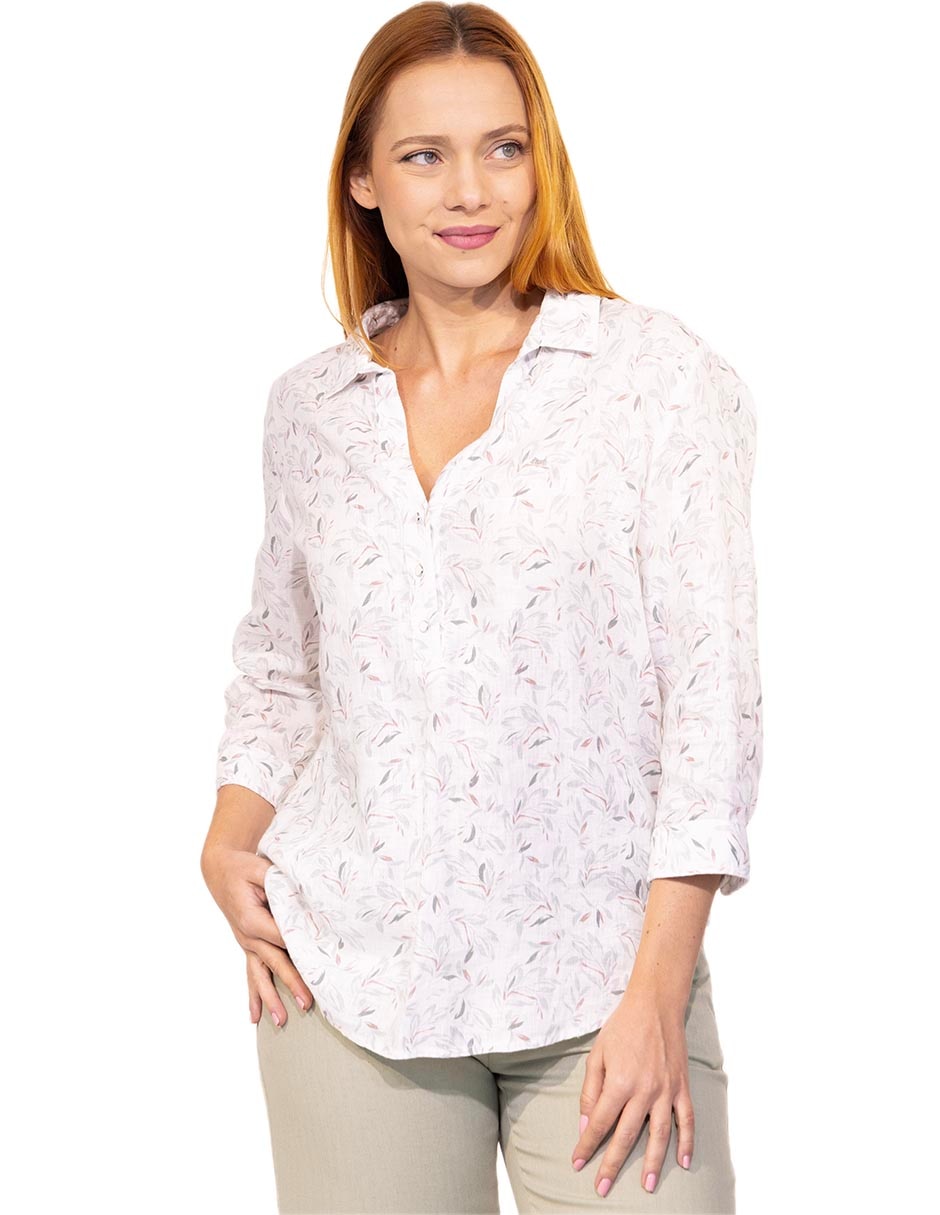 Blusa Bastiam manga 3/4 para mujer