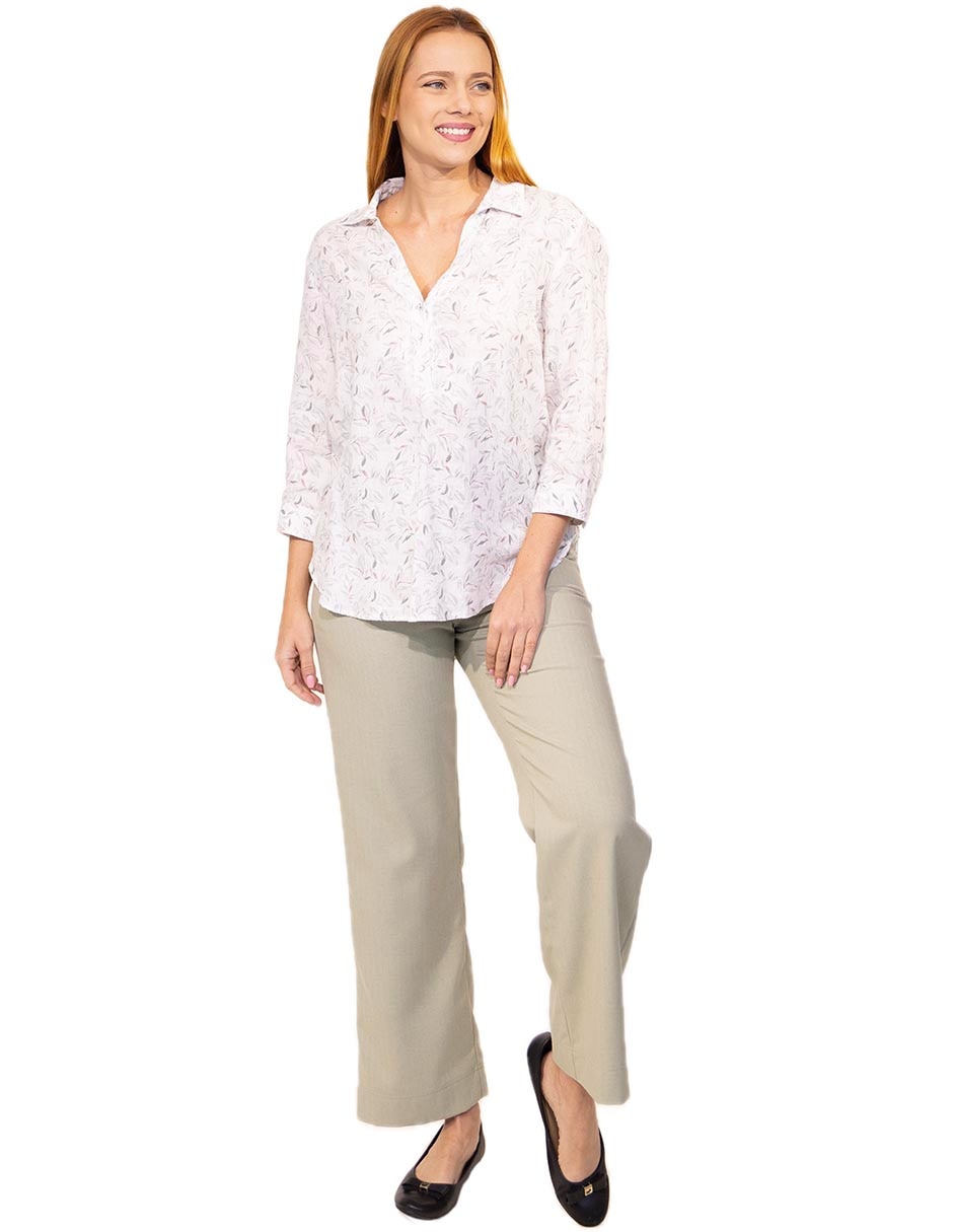Blusa Bastiam manga 3/4 para mujer 4
