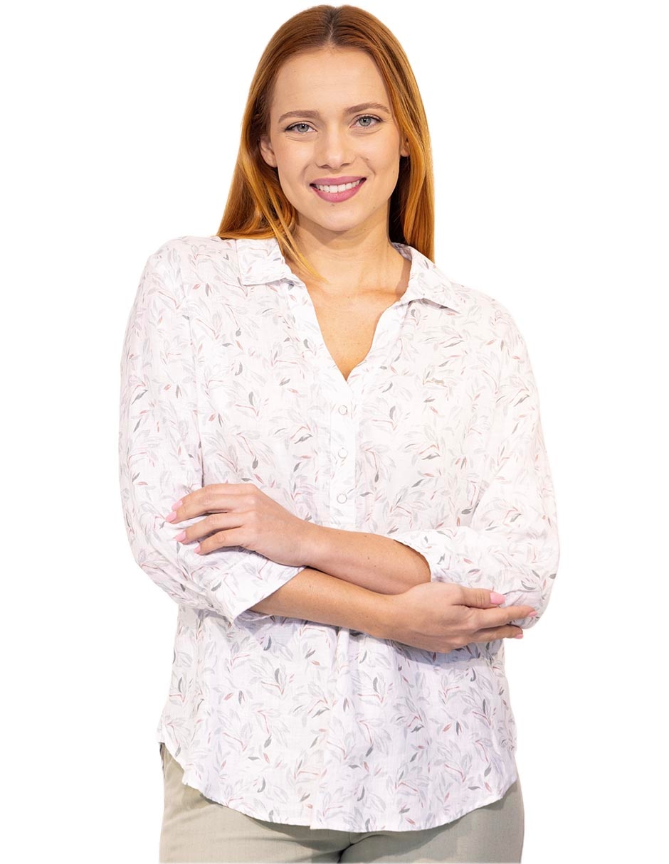 Blusa Bastiam manga 3/4 para mujer 5