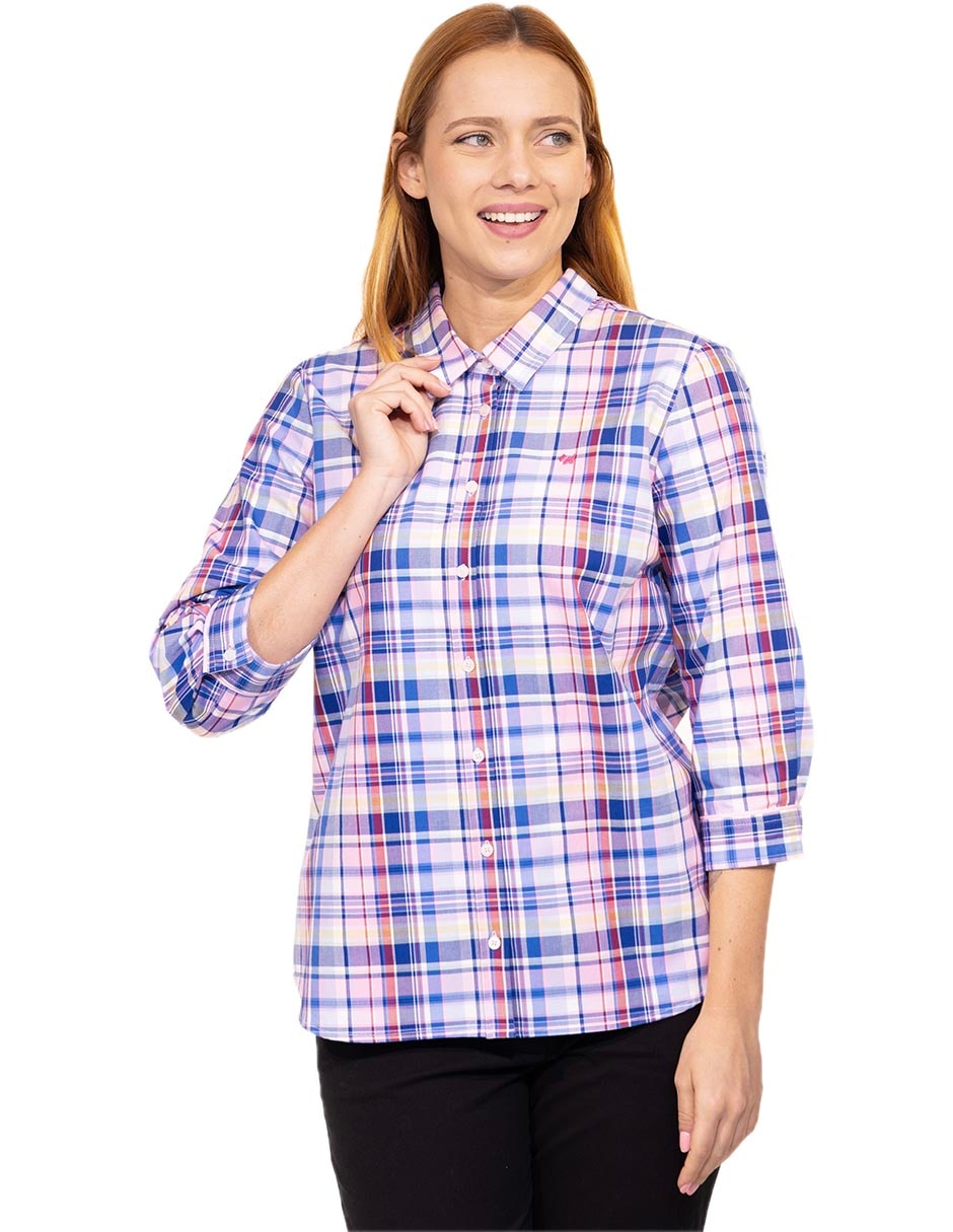 Blusa Kosuke manga 3/4 para mujer Blusa Kosuke manga 3/4 para mujer
