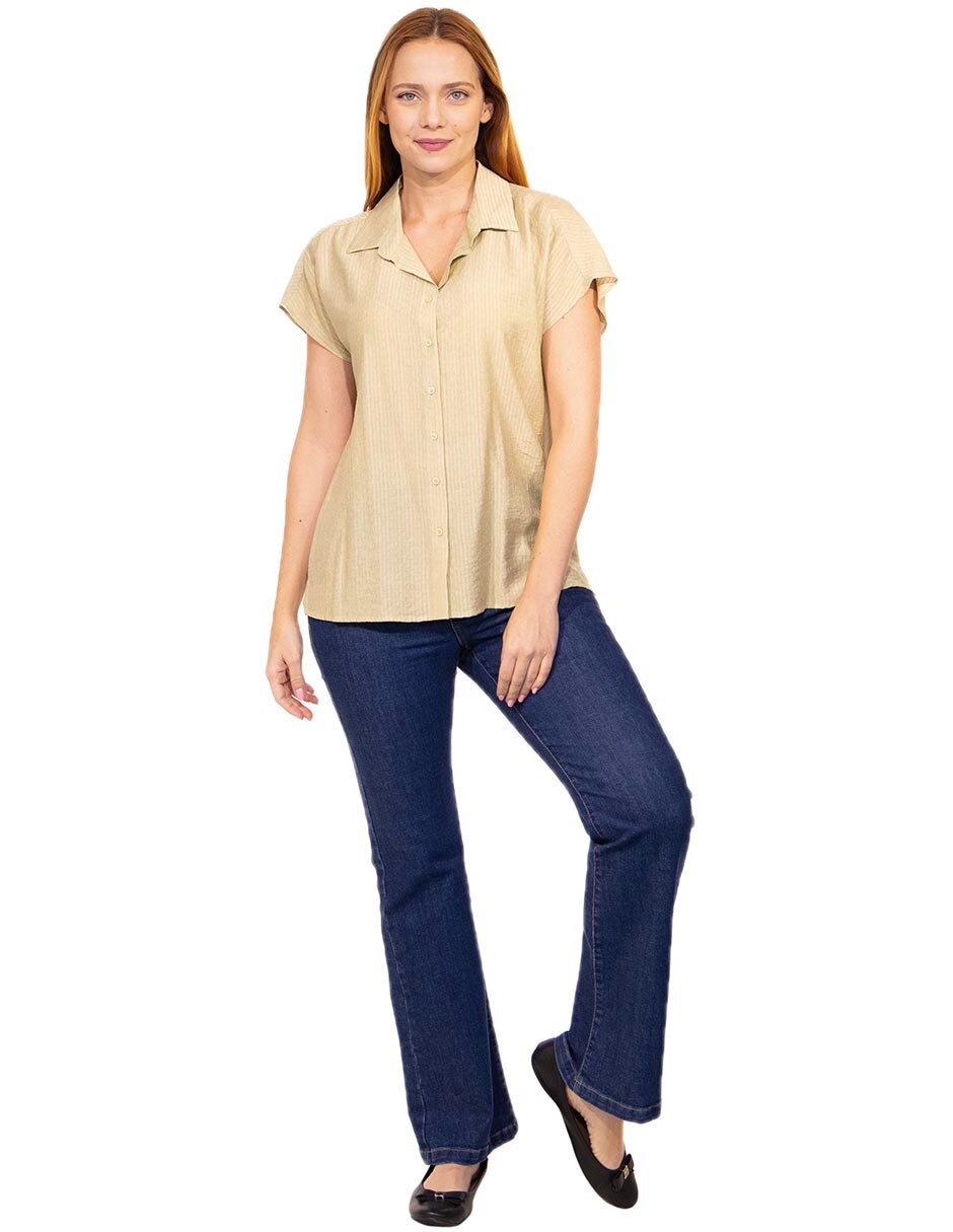 Blusa bellaria manga corta para mujer 3