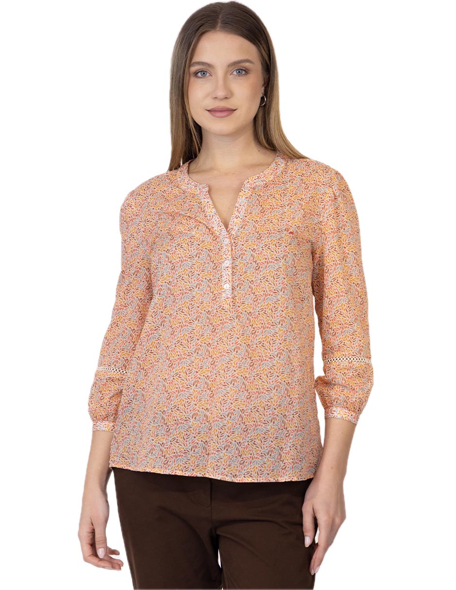 Blusa Rosana manga 3/4 para mujer