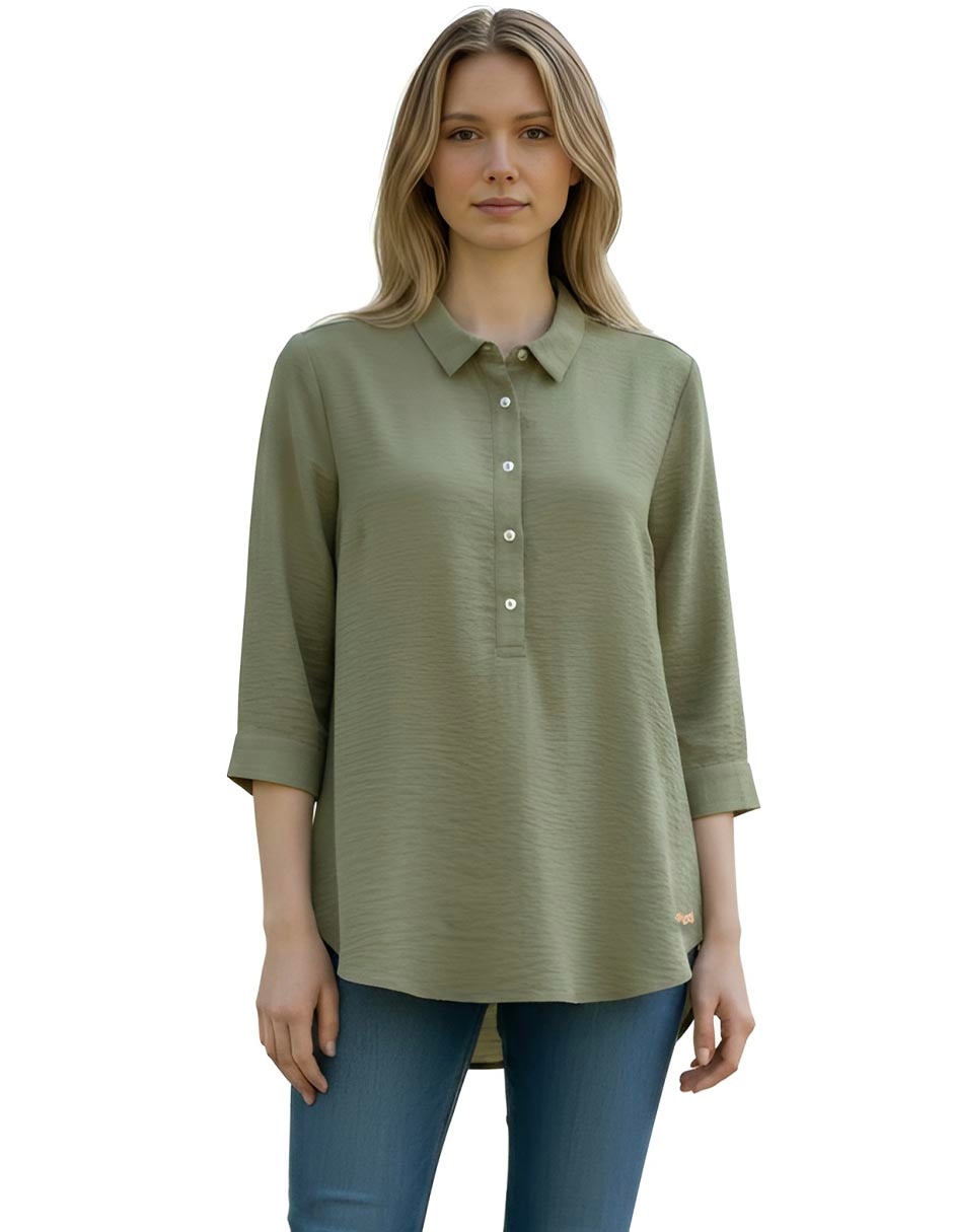 Blusa Ferrioni Maina manga 3/4 para mujer