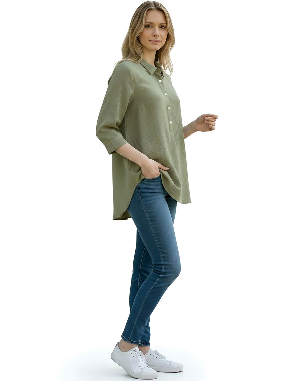 Blusa Ferrioni Maina manga 3/4 para mujer