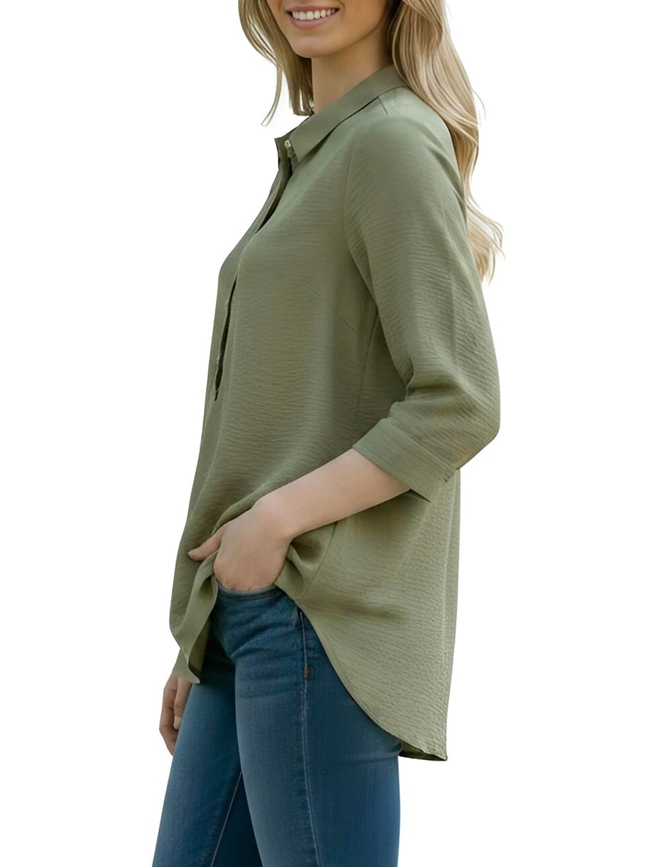 Blusa Ferrioni Maina manga 3/4 para mujer