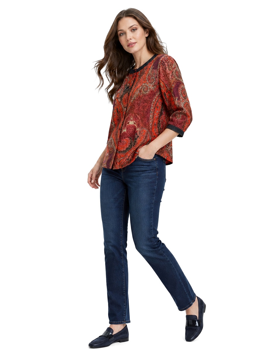 Blusa Gardenia manga 3/4 para mujer 2