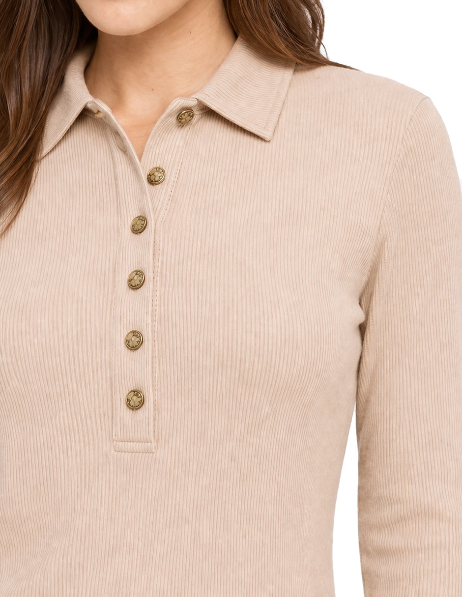 Blusa manga larga para mujer 4