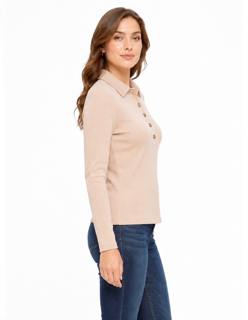 Blusa manga larga para mujer 5