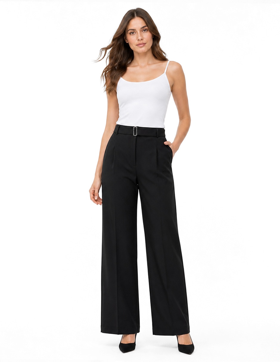 Pantalón regular regular para mujer 2