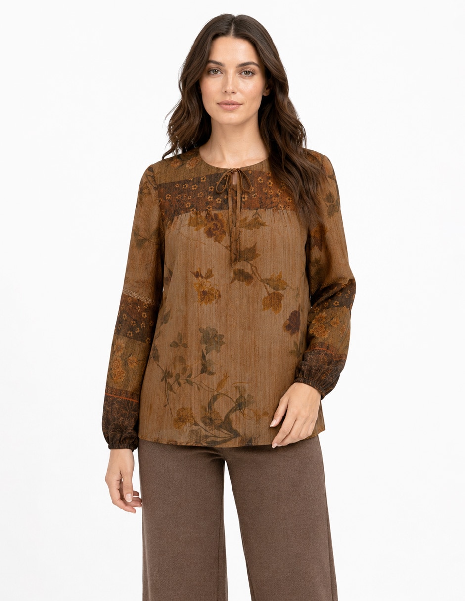Blusa Cristiane manga larga para mujer Blusa Cristiane manga larga para mujer