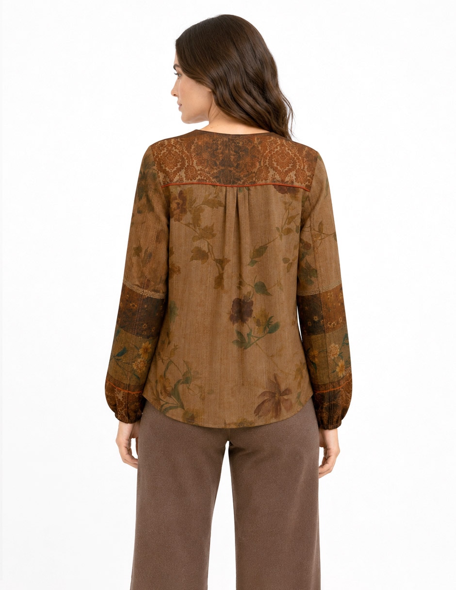Blusa Cristiane manga larga para mujer 3