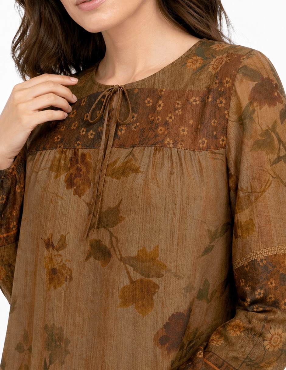 Blusa Cristiane manga larga para mujer 4
