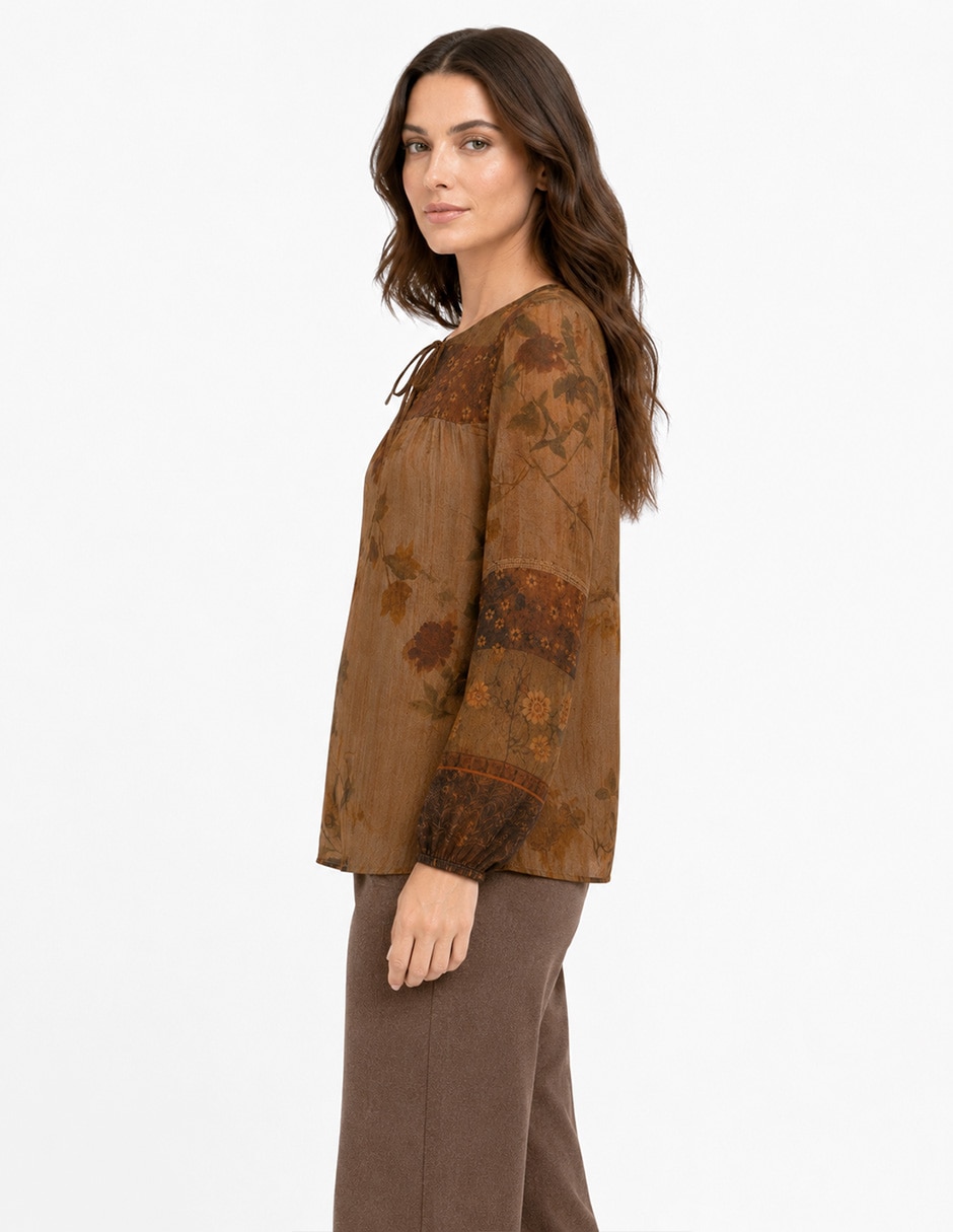 Blusa Cristiane manga larga para mujer 5