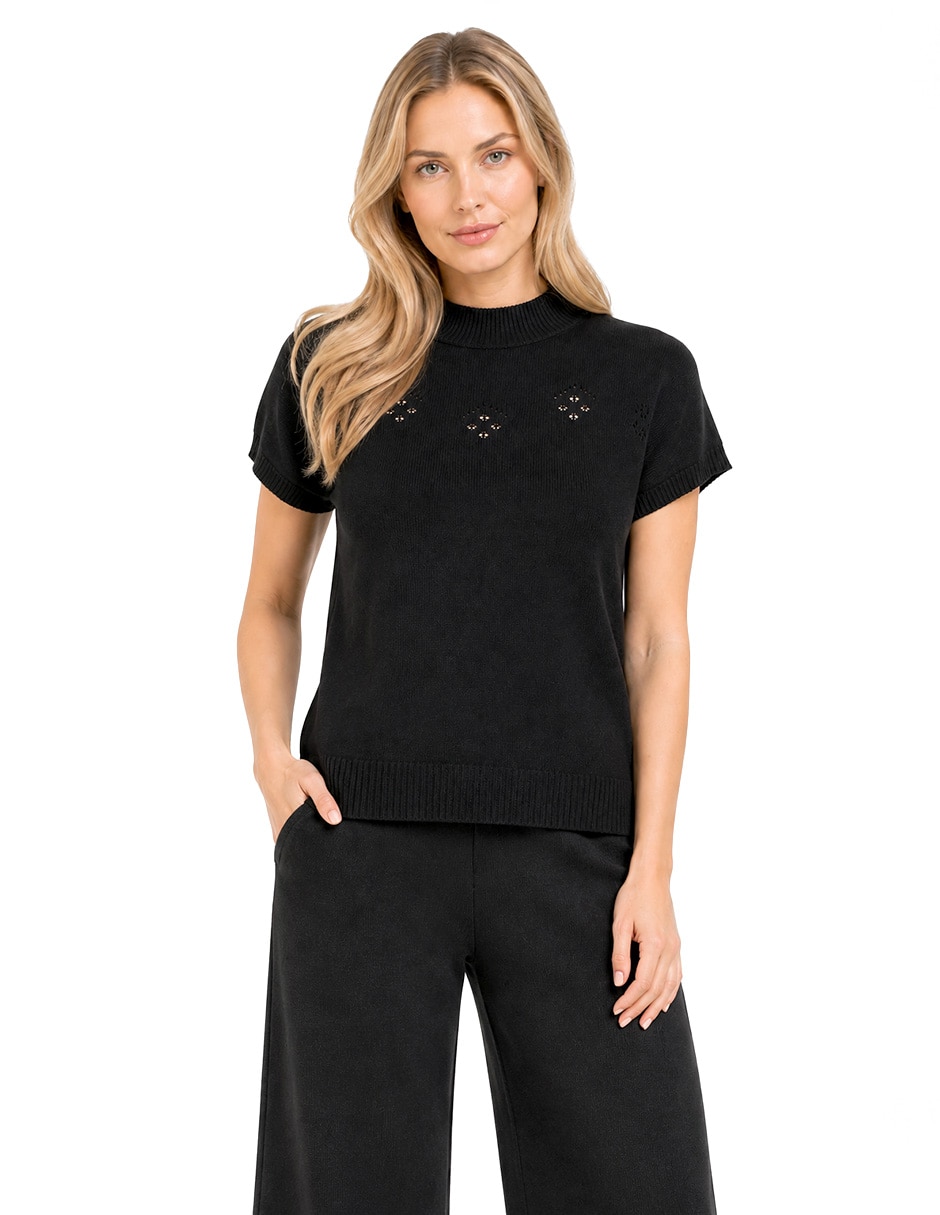 Suéter cuello alto para mujer