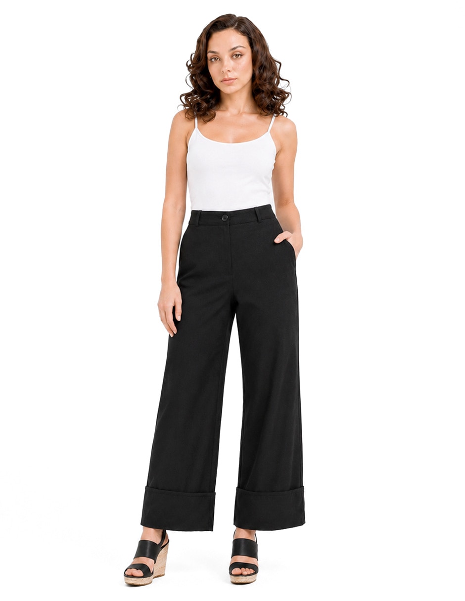 Pantalón capri recto para mujer 2