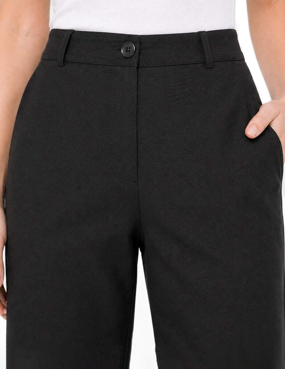Pantalón capri recto para mujer 4