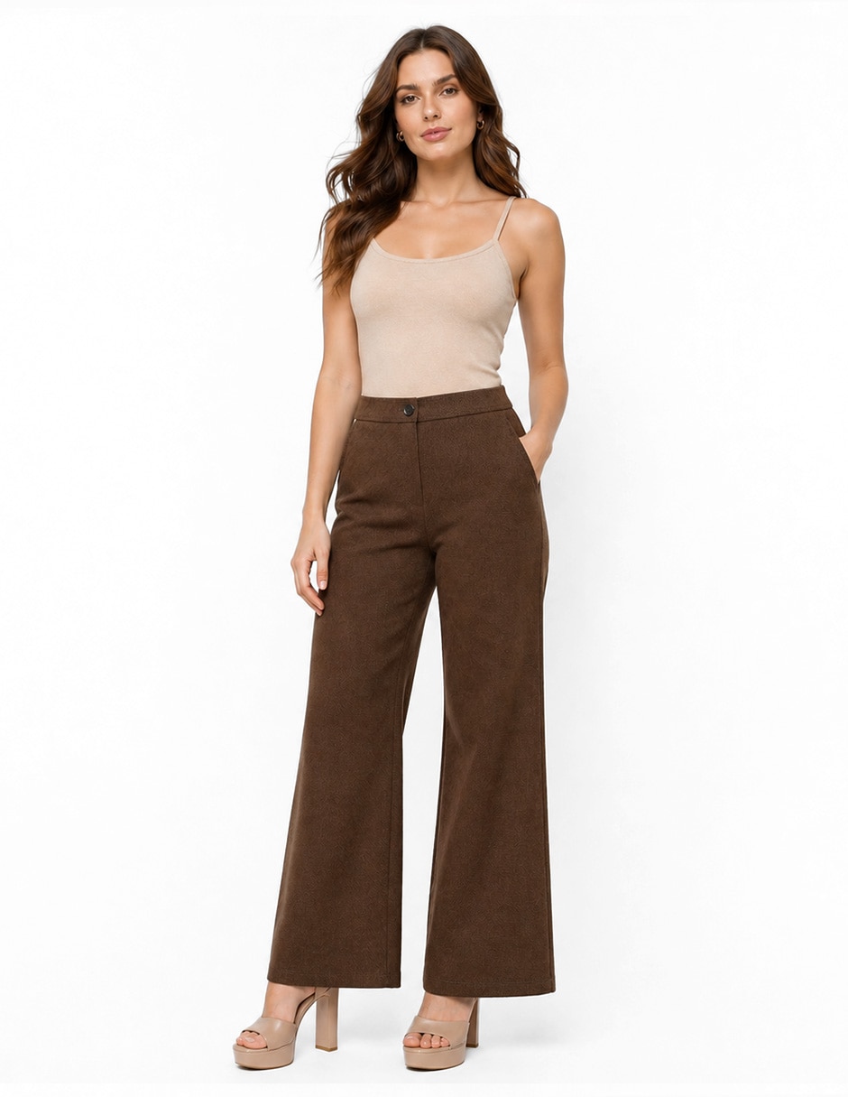 Pantalón de vestir recto para mujer 2