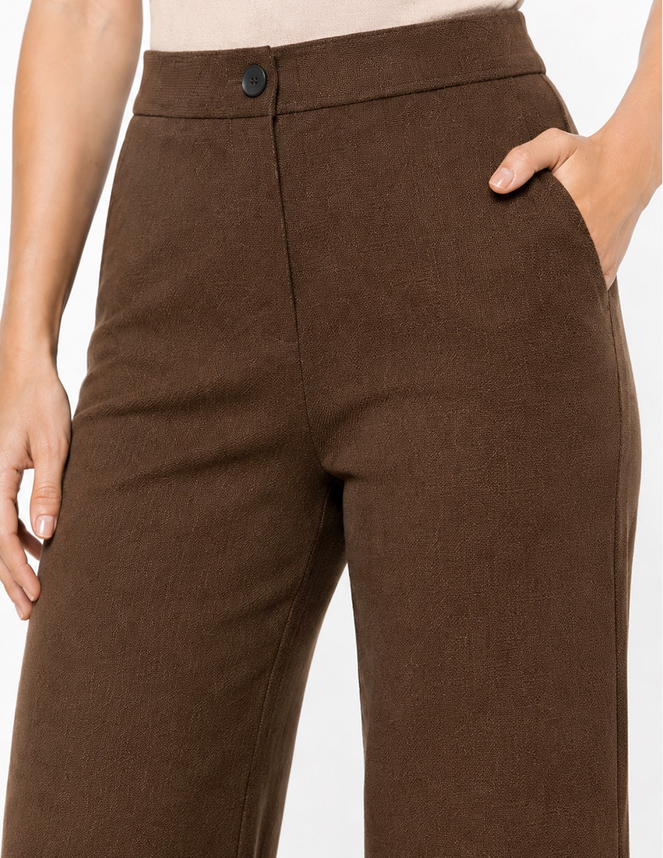Pantalón de vestir recto para mujer 4