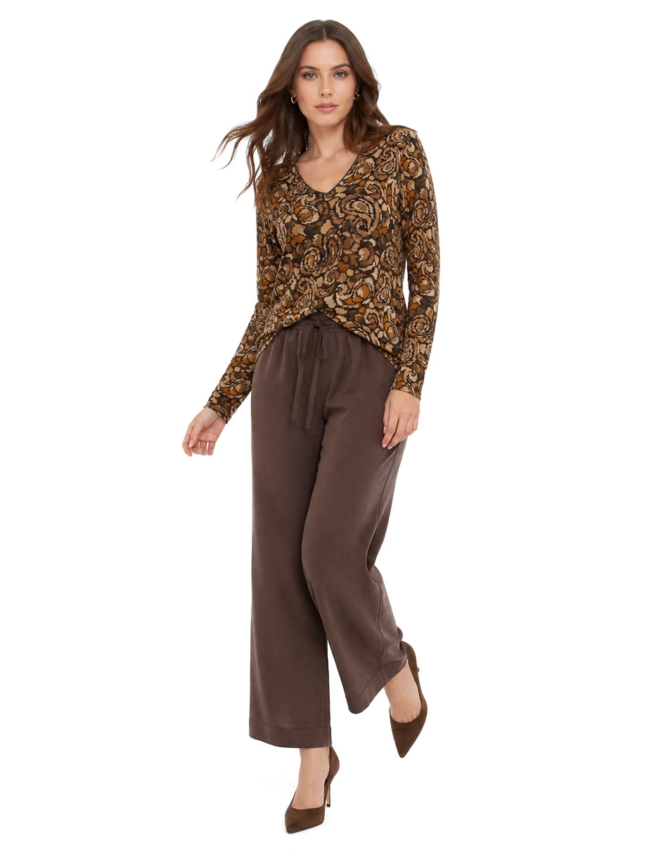 Blusa Foley's Muriel manga larga para mujer