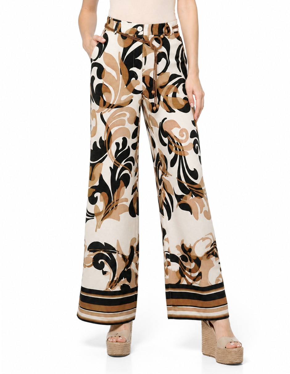 Pantalón coulotte amplio para mujer Pantalón coulotte amplio para mujer