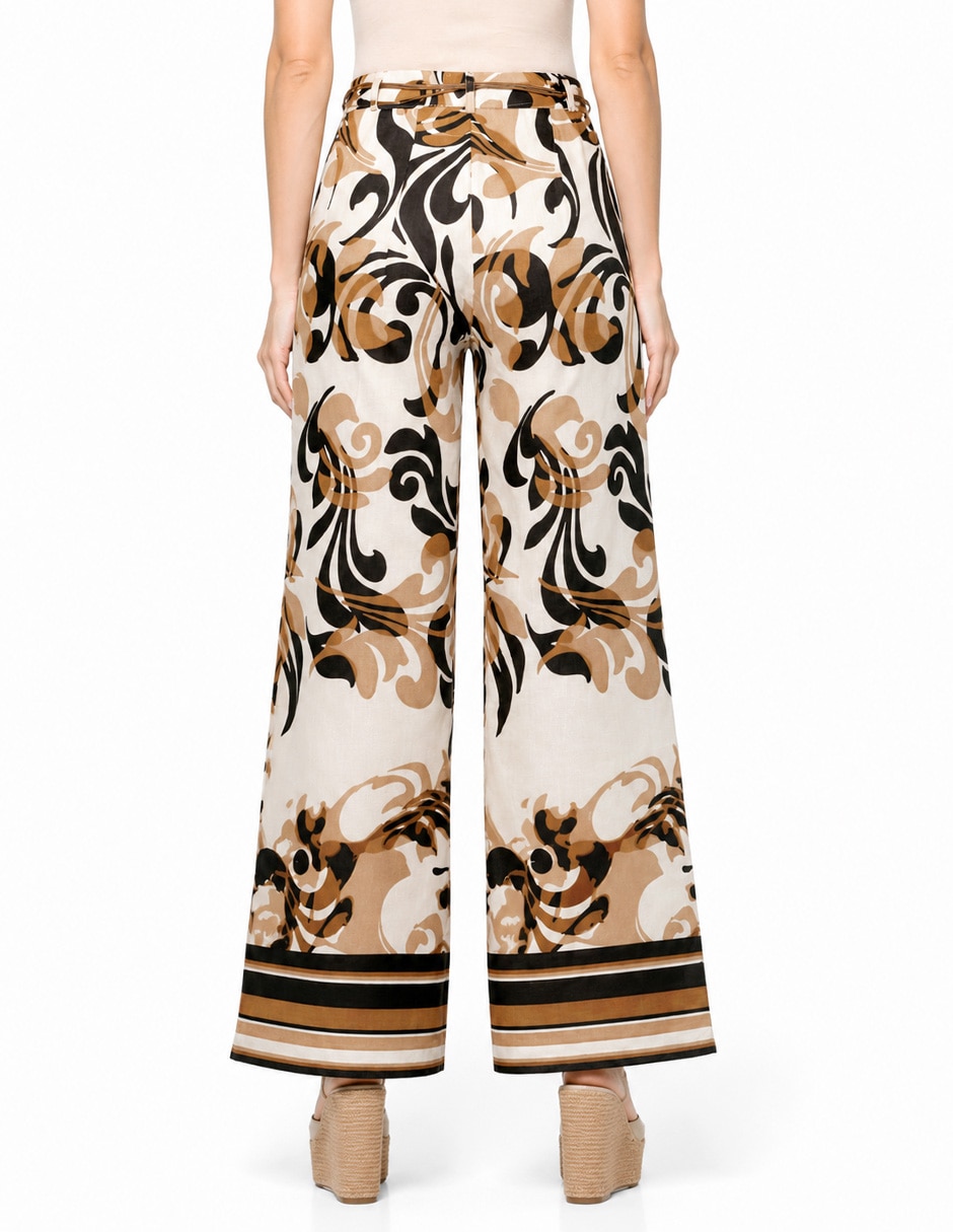 Pantalón coulotte amplio para mujer 3
