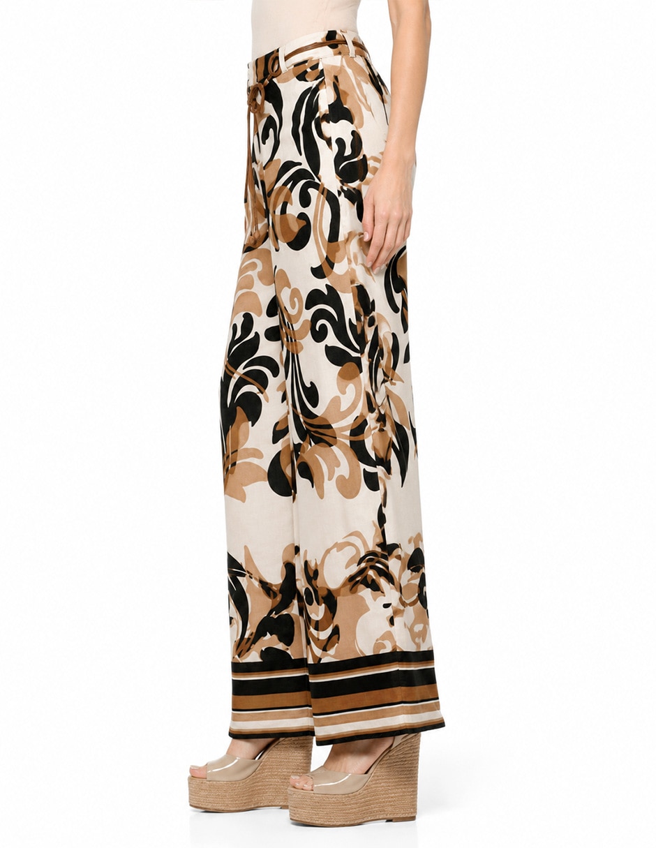 Pantalón coulotte amplio para mujer 5