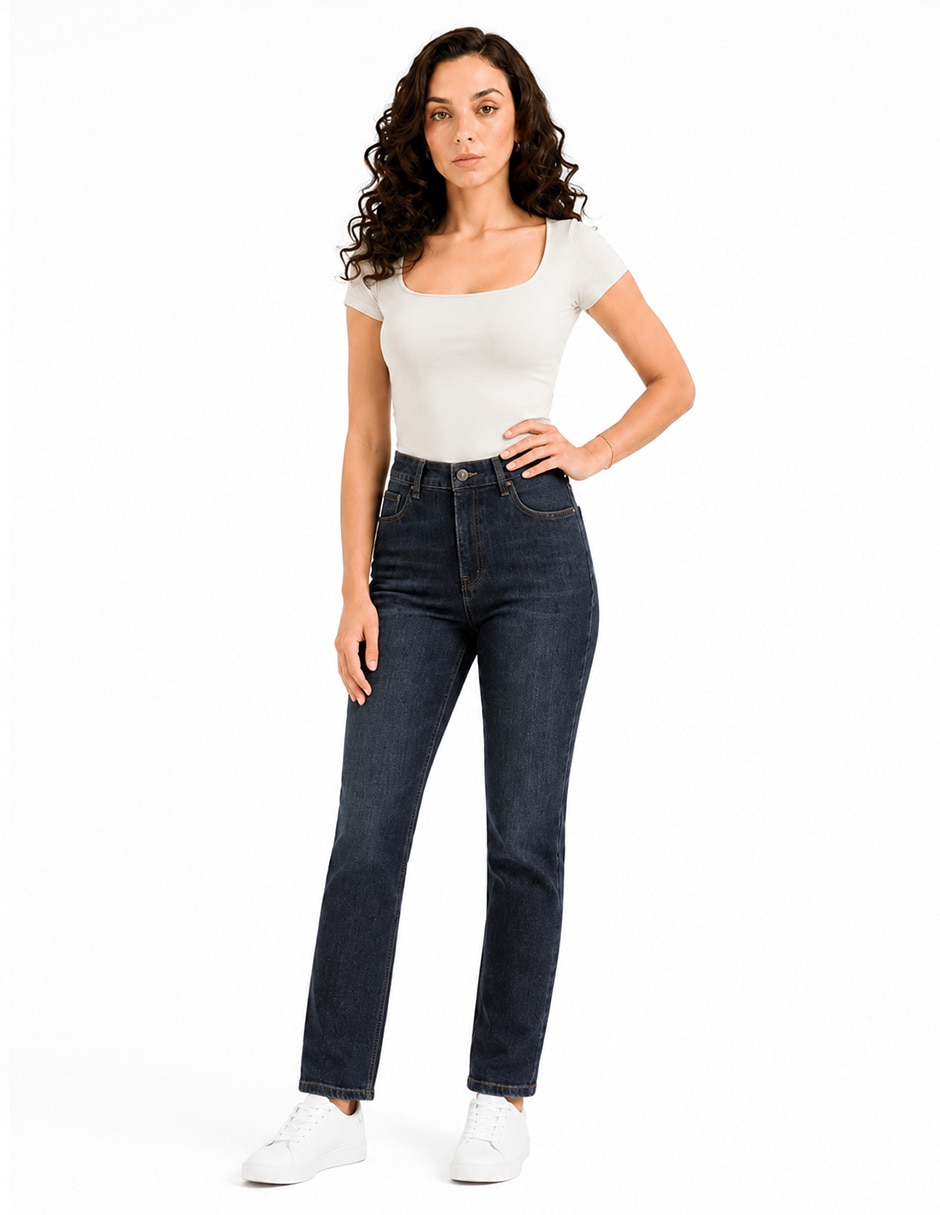 Jeans slim denim para mujer 2