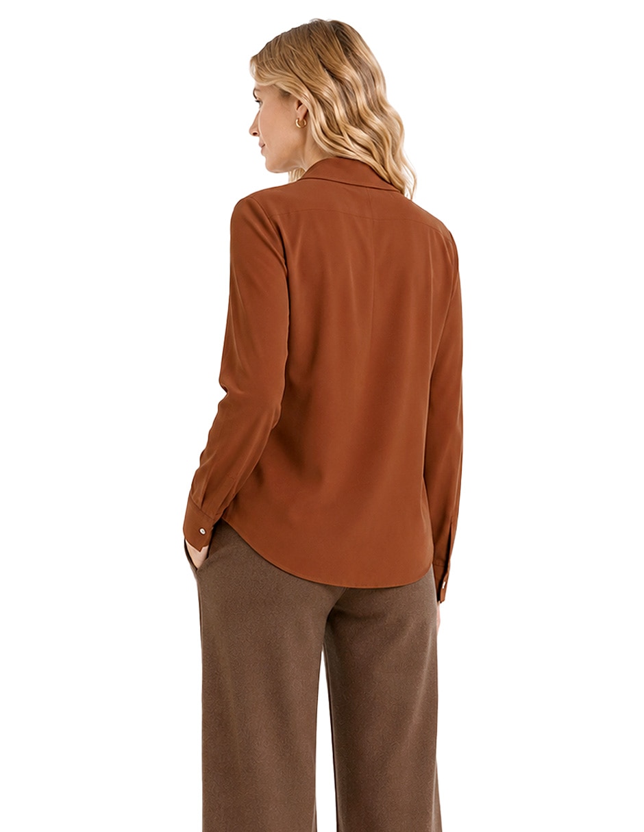 Blusa Foley's Muriel manga larga para mujer