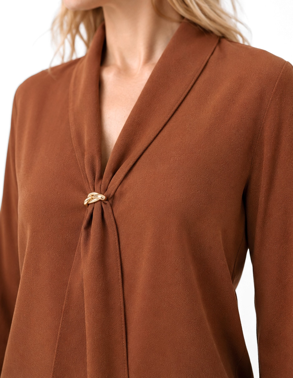Blusa Foley's Muriel manga larga para mujer