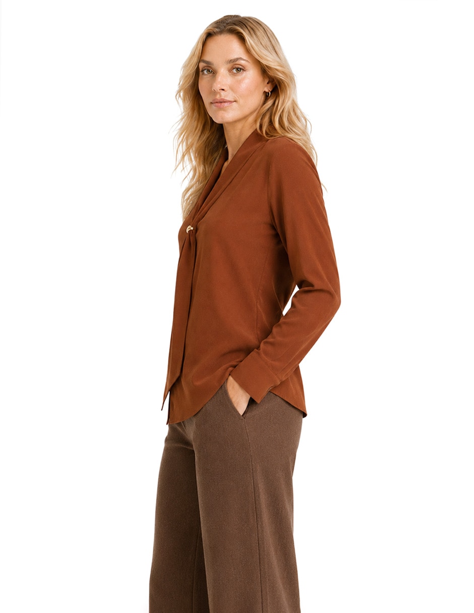 Blusa Foley's Muriel manga larga para mujer