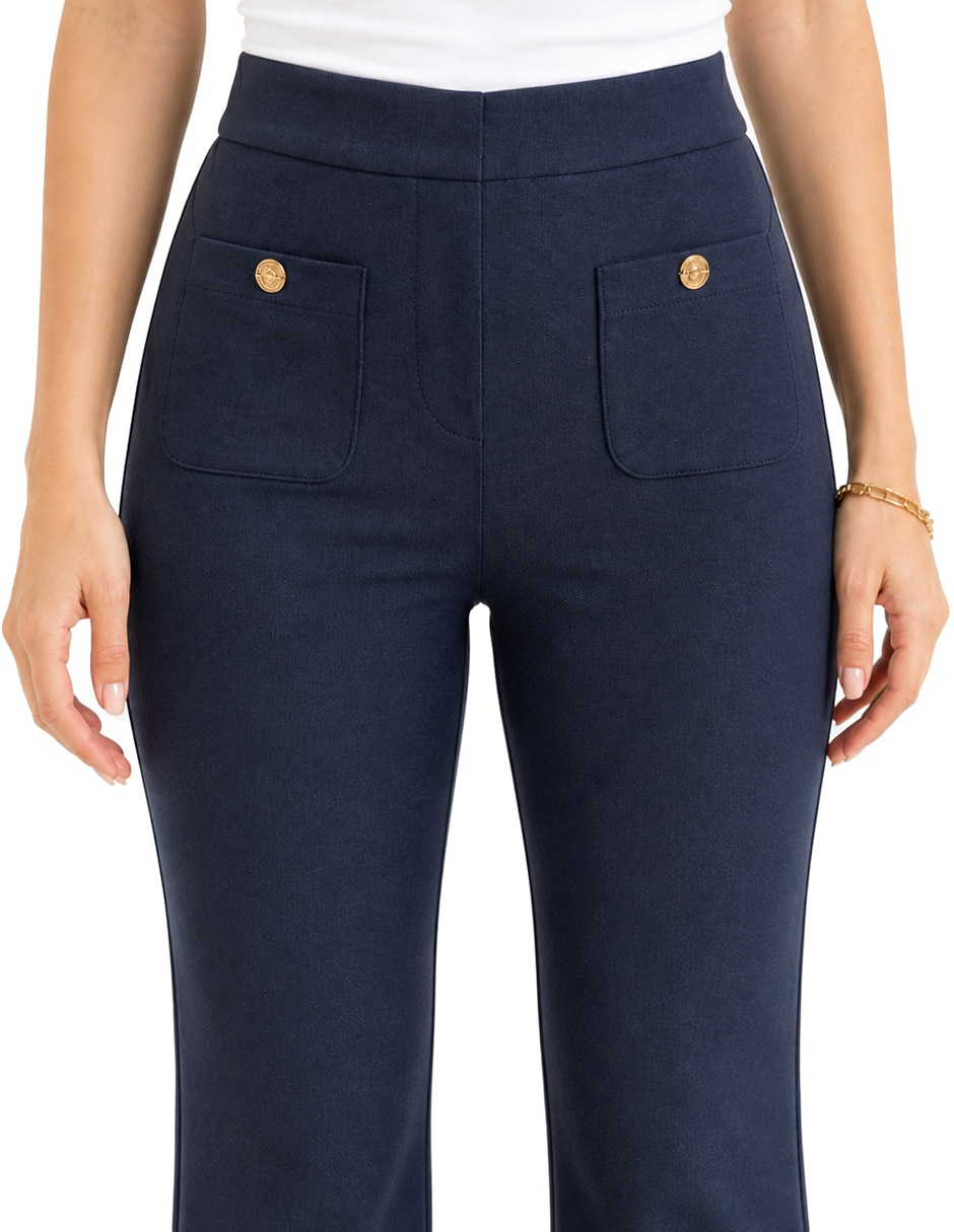 Pantalón regular recto para mujer 4