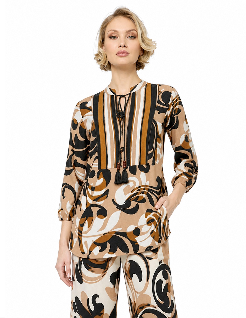 Blusa Therese manga 3/4 para mujer Blusa Therese manga 3/4 para mujer
