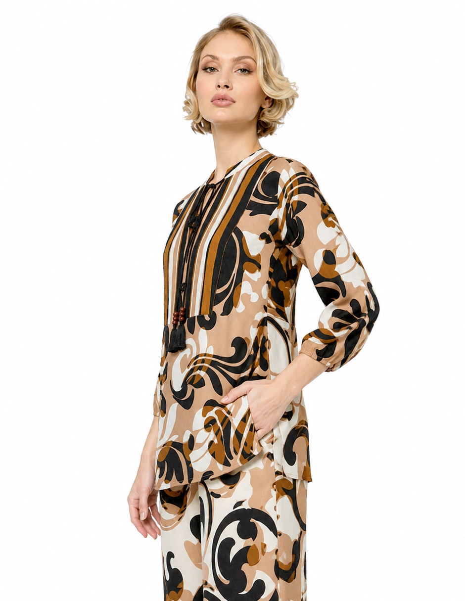 Blusa Therese manga 3/4 para mujer 4