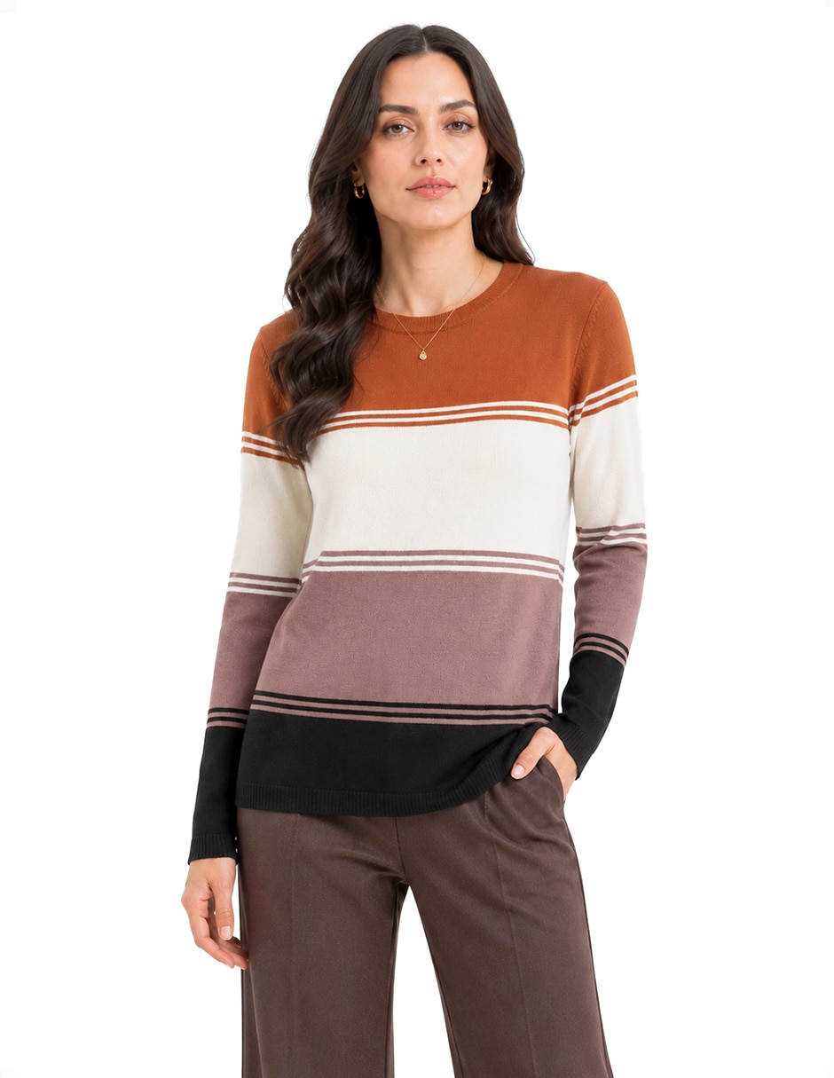 Suéter cuello camisero para mujer Suéter cuello camisero para mujer