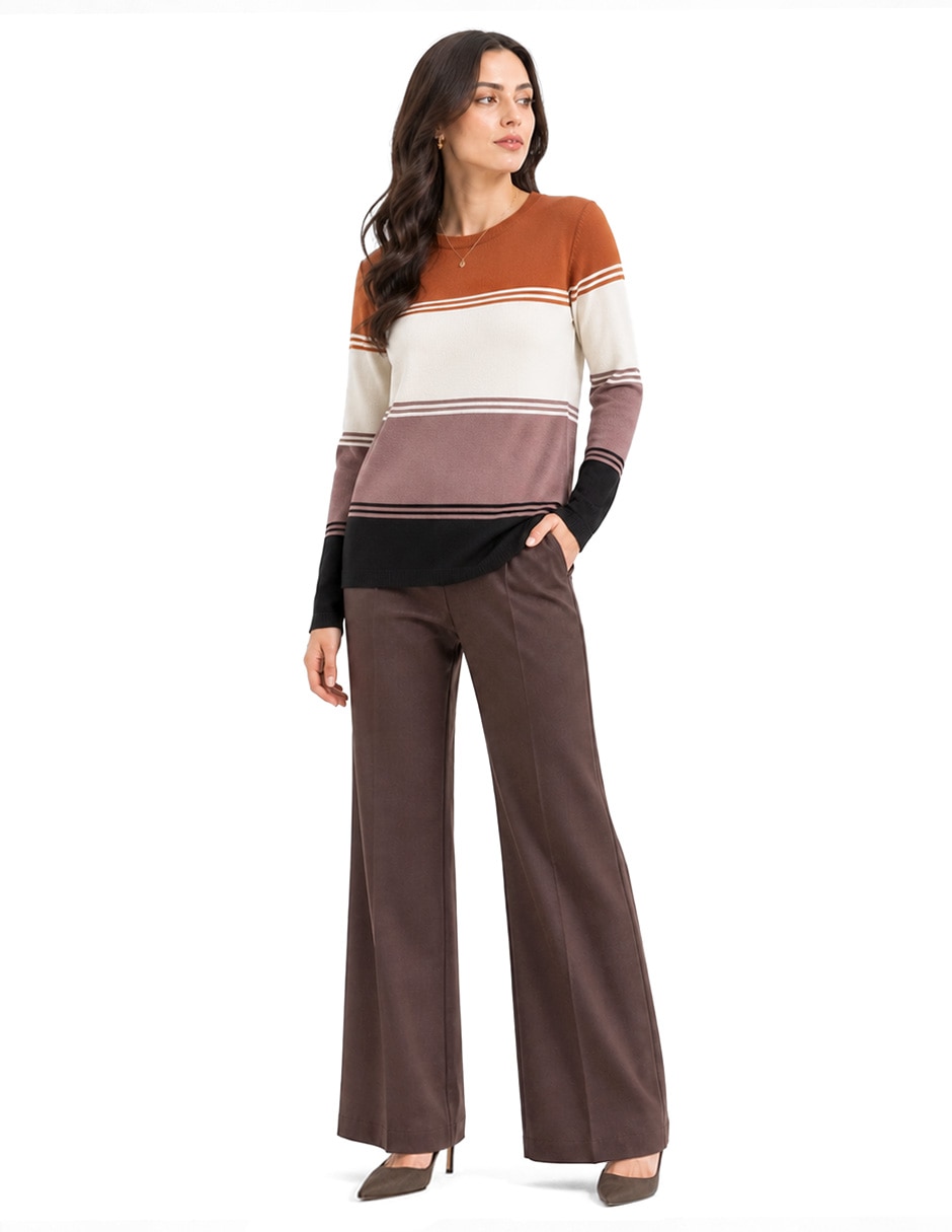 Suéter cuello camisero para mujer 2