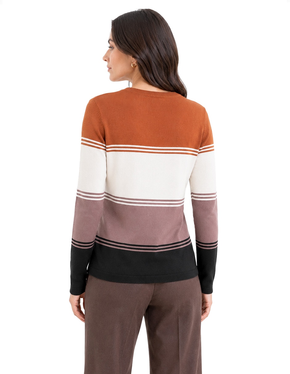 Suéter cuello camisero para mujer 3