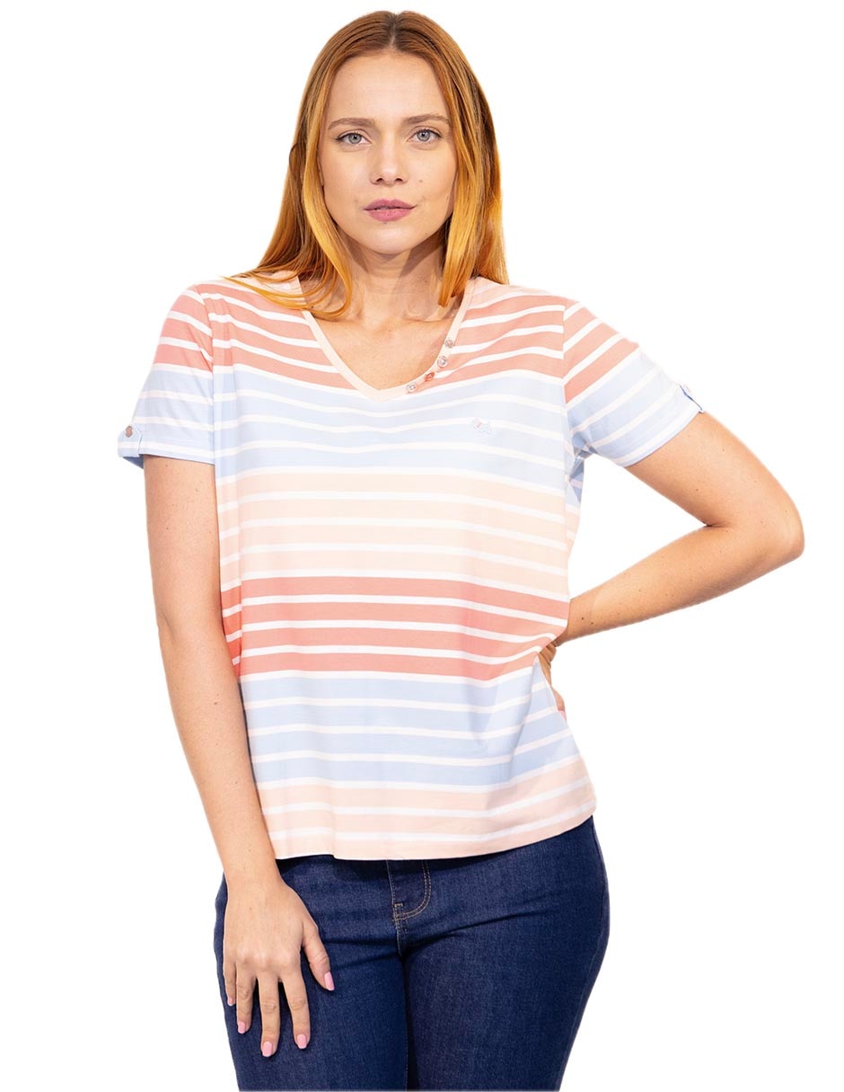 Playera Donaji manga corta para mujer 1
