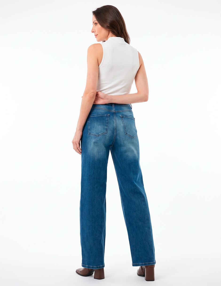 Jeans wide leg para mujer 4