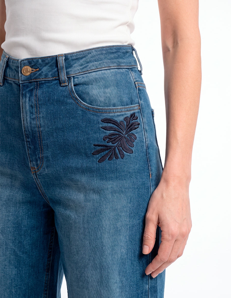 Jeans wide leg para mujer 2