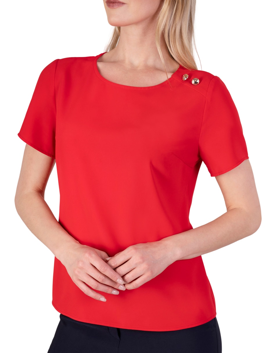 Blusa manga corta para mujer 3