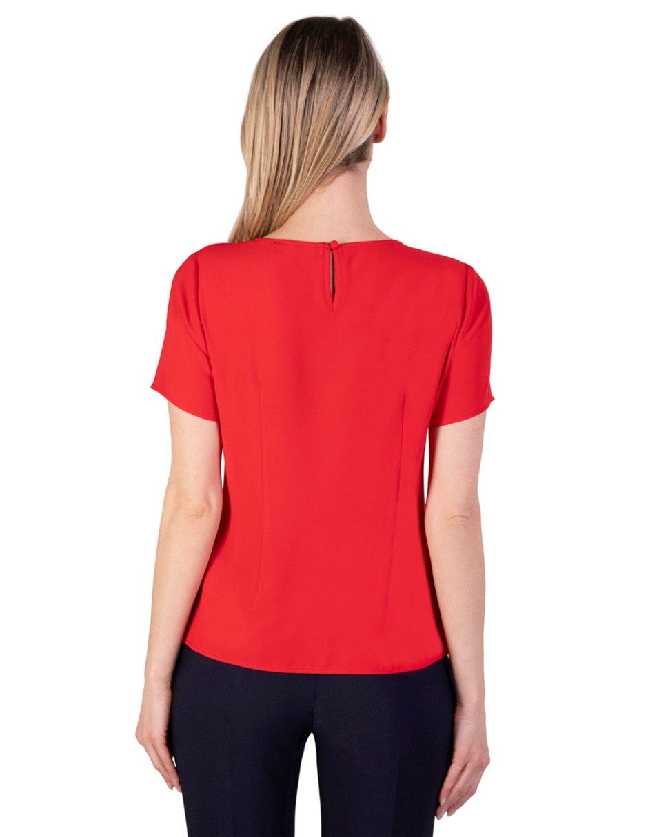 Blusa manga corta para mujer 4