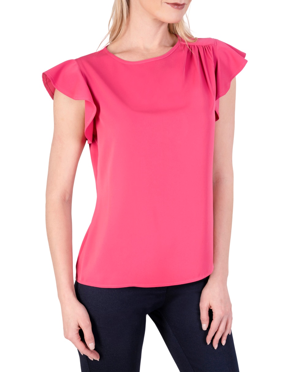 Blusa manga corta para mujer 3