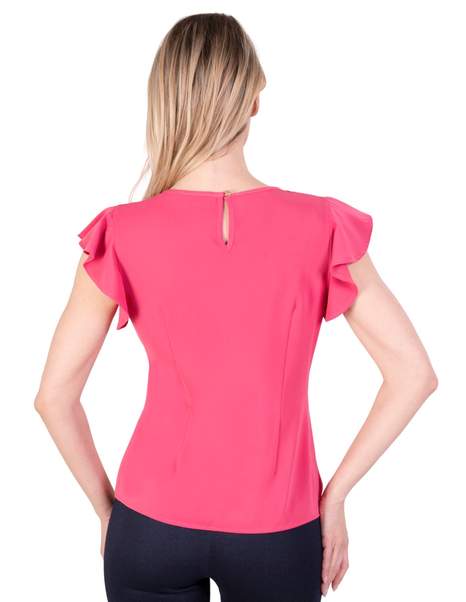 Blusa manga corta para mujer 4