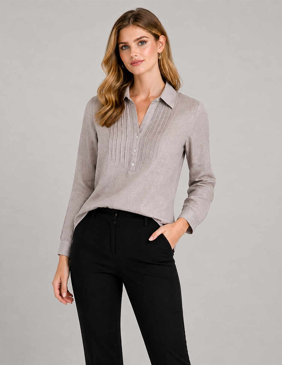 Pantalón de vestir slim para mujer 4