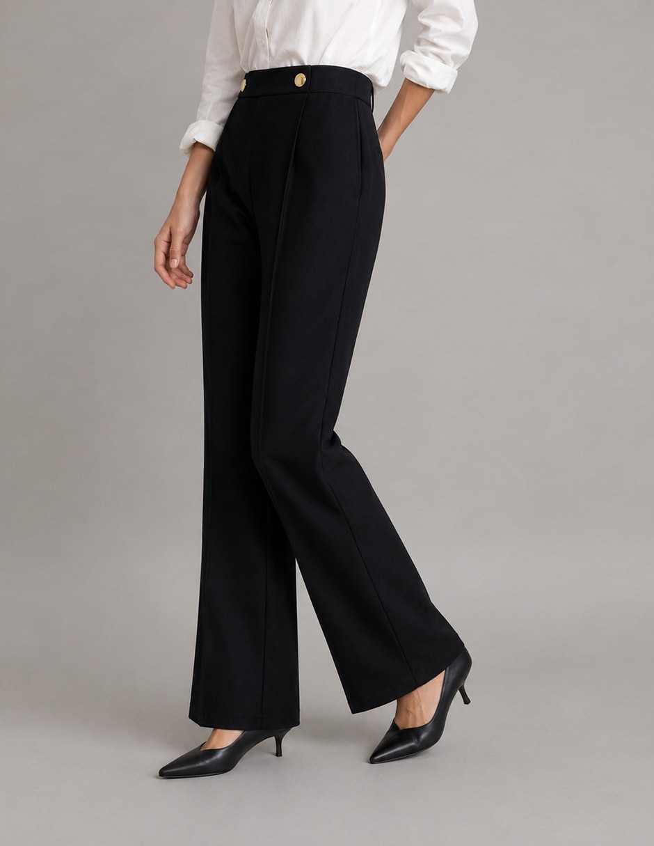Pantalón flare fw26 acampanado para mujer Pantalón flare fw26 acampanado para mujer
