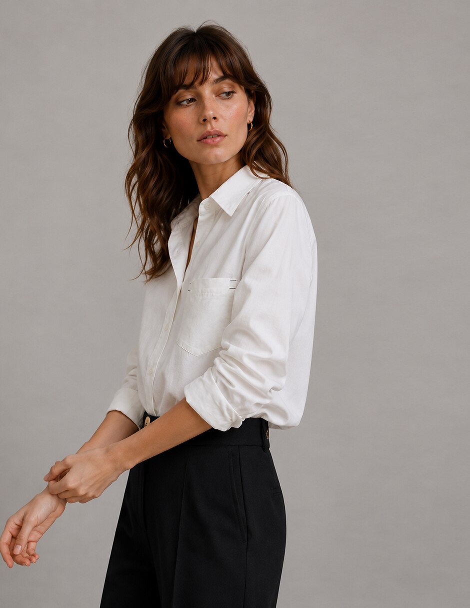 Pantalón flare fw26 acampanado para mujer 4