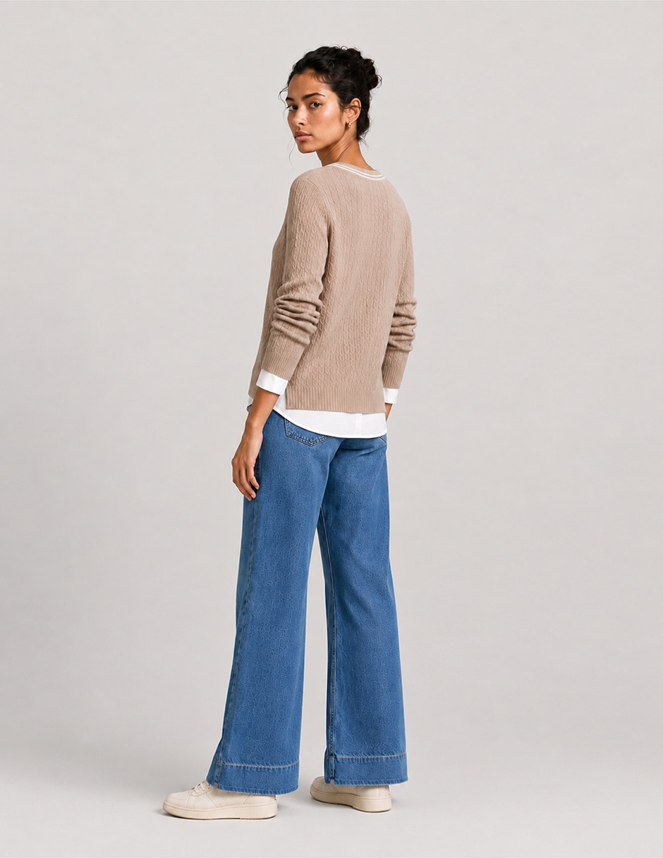 Jeans acampanado Dándara 5510-272 fw26 para mujer 4